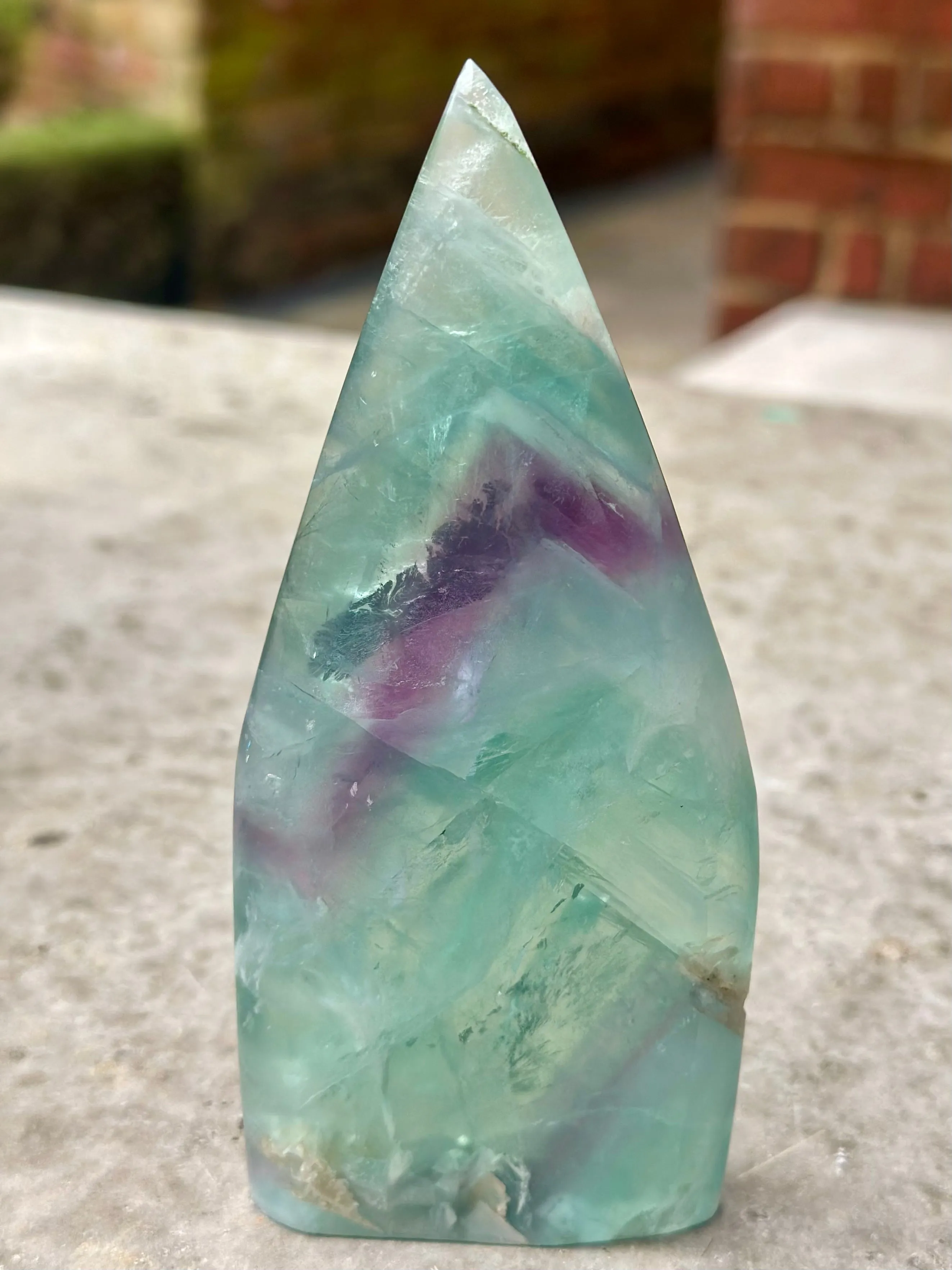 New! Rainbow Fluorite Flame - Natural & Unique