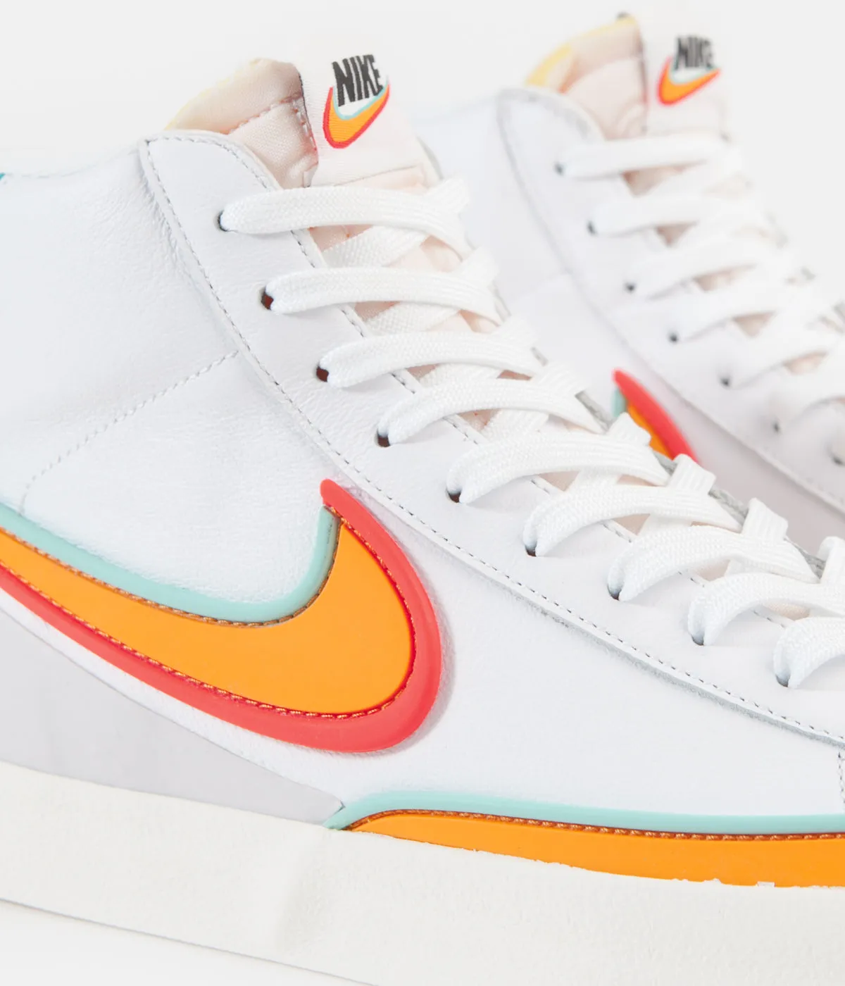 Nike Blazer Mid '77 Infinite Shoes - White / Kumquat / Aurora Green