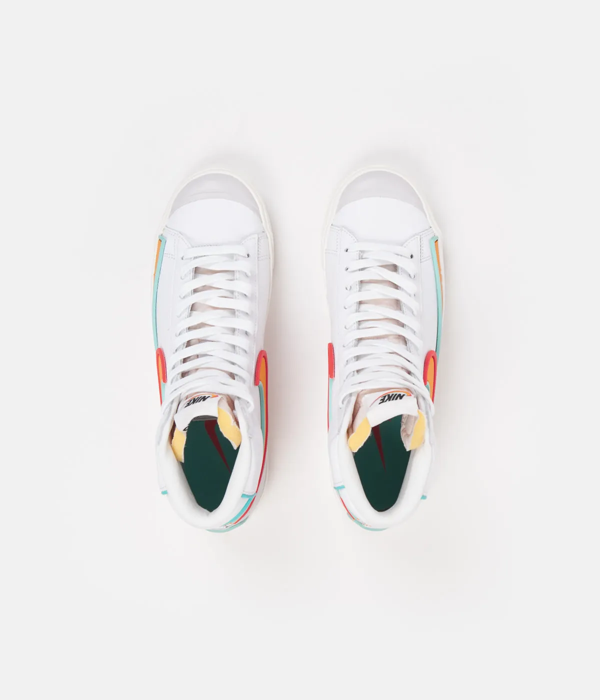 Nike Blazer Mid '77 Infinite Shoes - White / Kumquat / Aurora Green