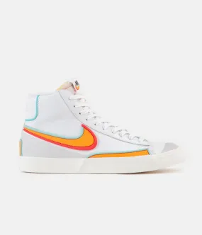 Nike Blazer Mid '77 Infinite Shoes - White / Kumquat / Aurora Green