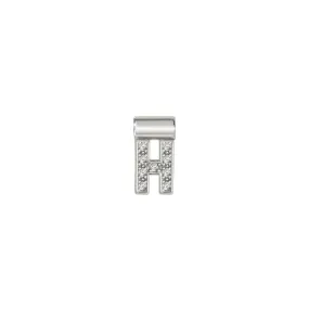 Nomination SeiMia Pendant, Letter H, Cubic Zirconia, Silver