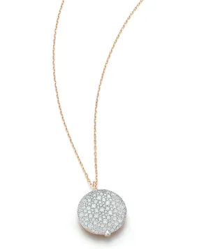 OC X WF Rose Gold Large Diamond Pebble Locket