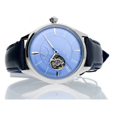 Orient Star Classic Semi Skeleton Men's Blue Watch RE-AT0203L00B