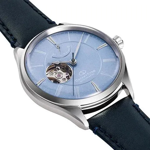 Orient Star Classic Semi Skeleton Men's Blue Watch RE-AT0203L00B