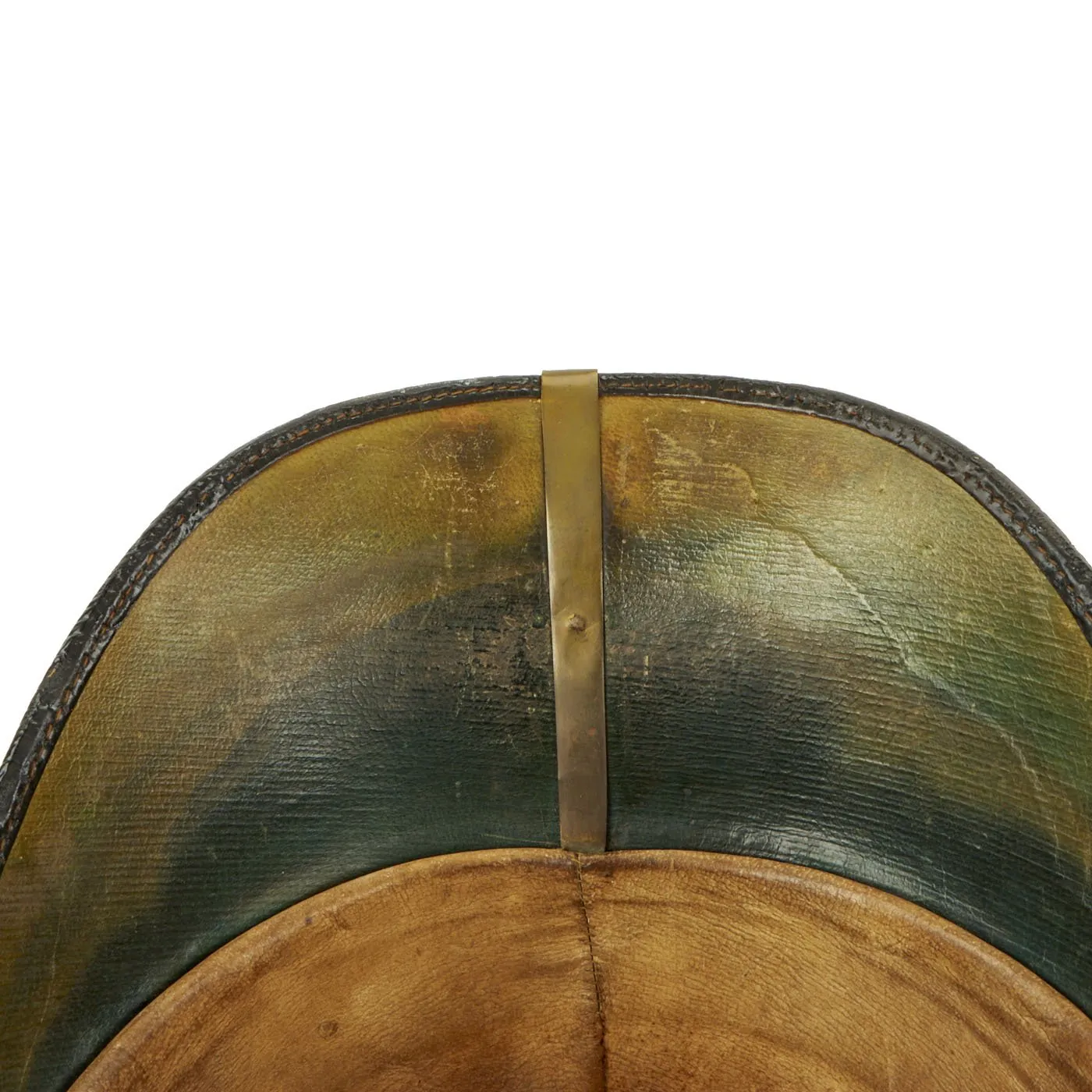 Original British Victorian Army Artillery Officer Blue Cloth Dress Spike Helmet - 1878-1902