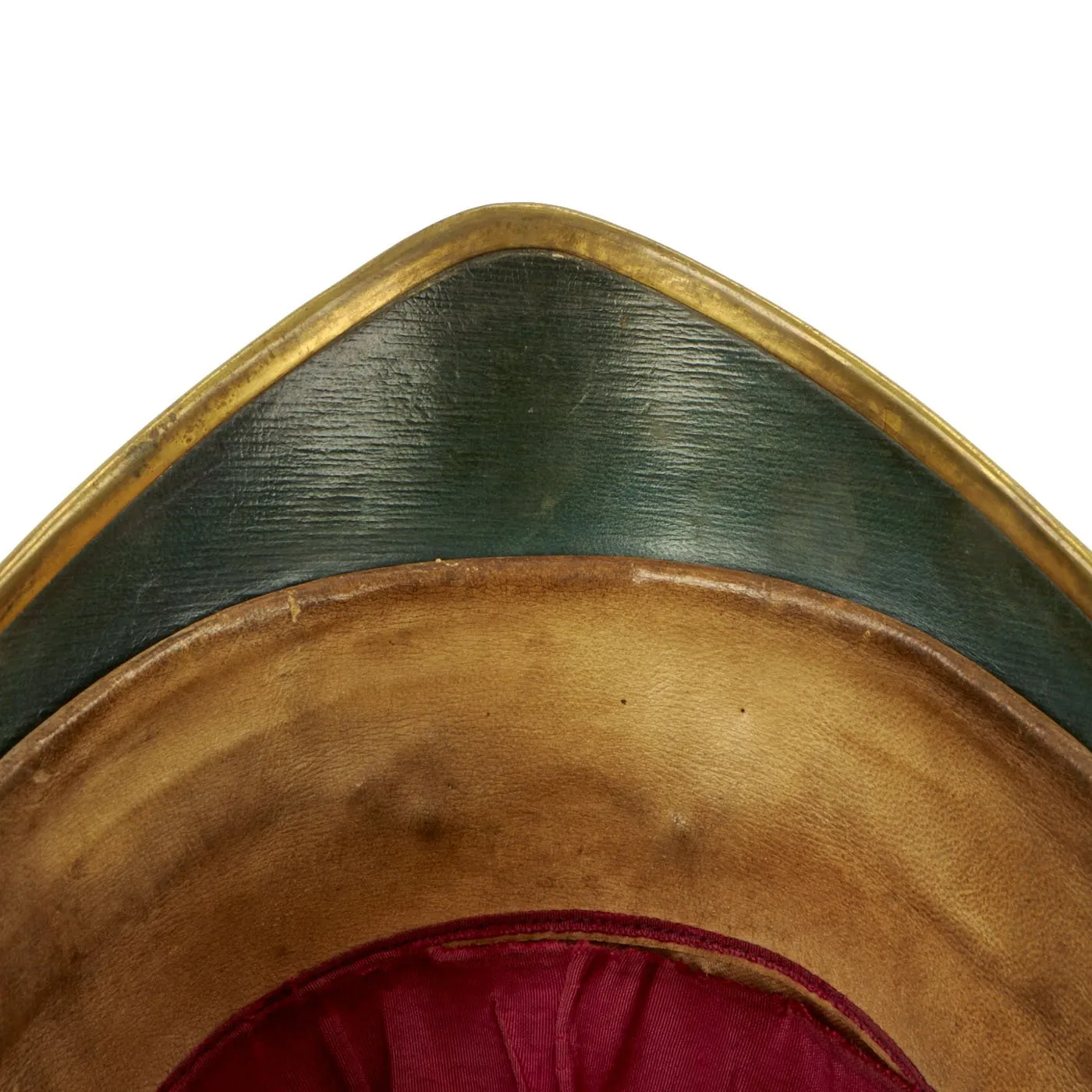 Original British Victorian Army Artillery Officer Blue Cloth Dress Spike Helmet - 1878-1902