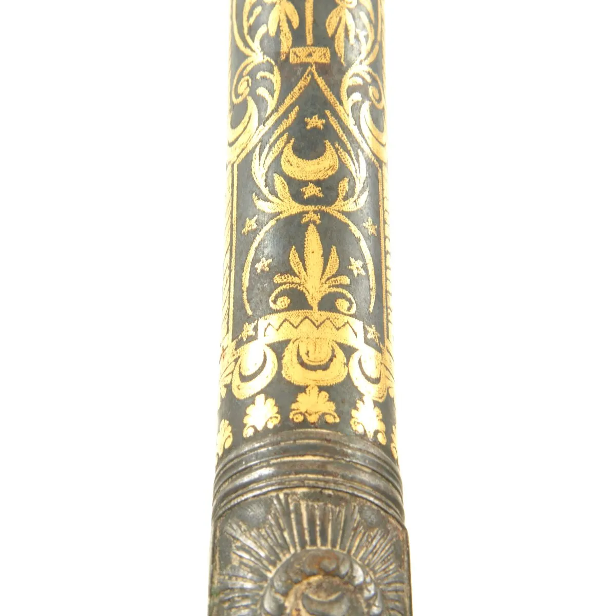 Original French Napoleonic Battlefield Pickup Fire-Damaged High Art Flintlock Pistol c.1800