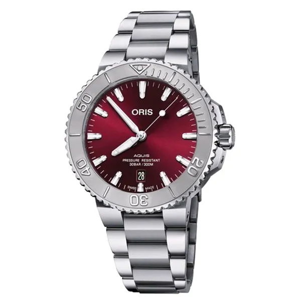 Oris Aquis Date Relief - Red Dial