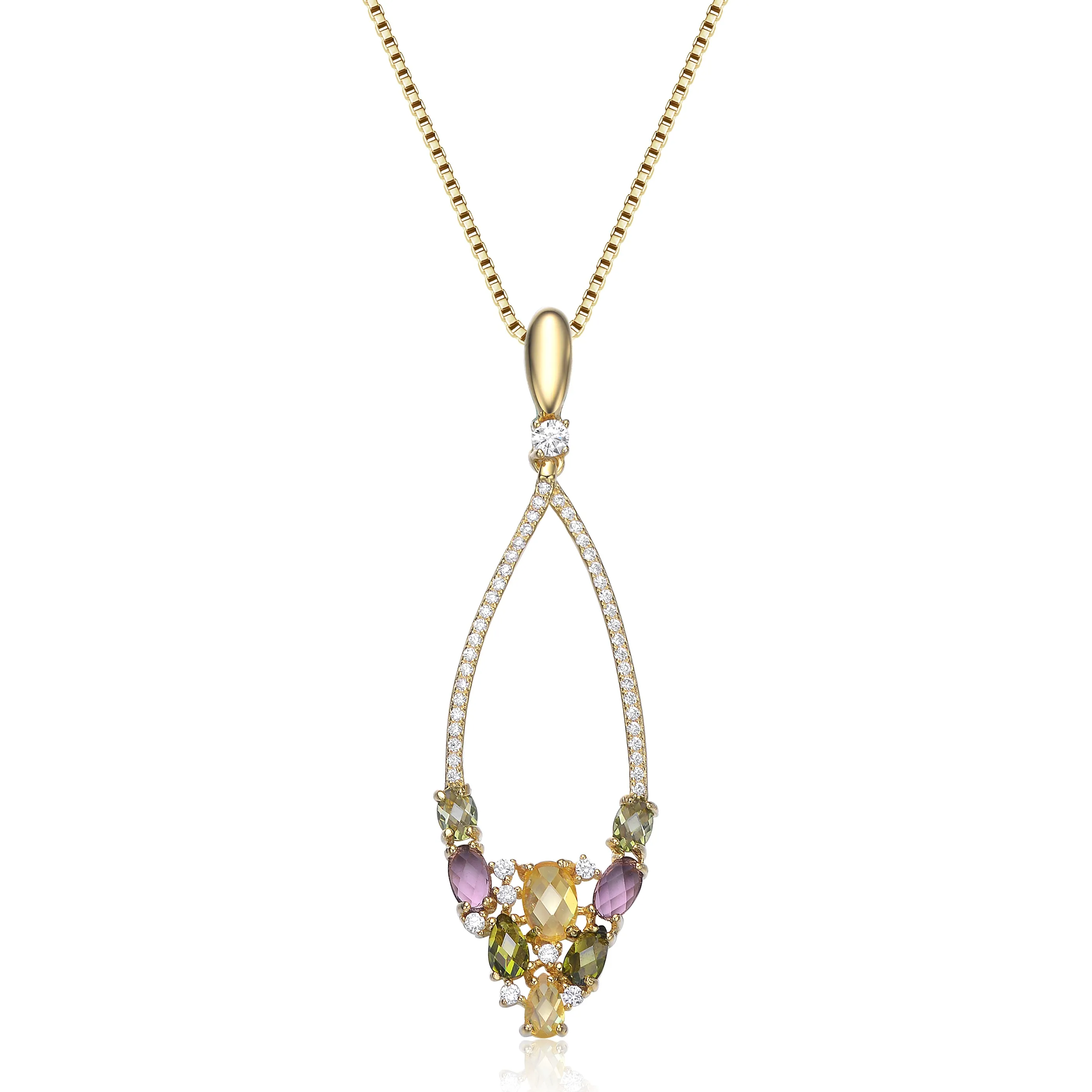 Palette Amande Golden Necklace