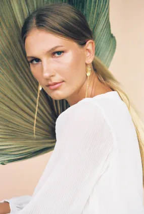 Palm Tassle Earrings