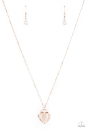 Paparazzi A Dream Is A Wish Your Heart Makes Rose Gold Short Necklace - P2RE-GDXX-357XX