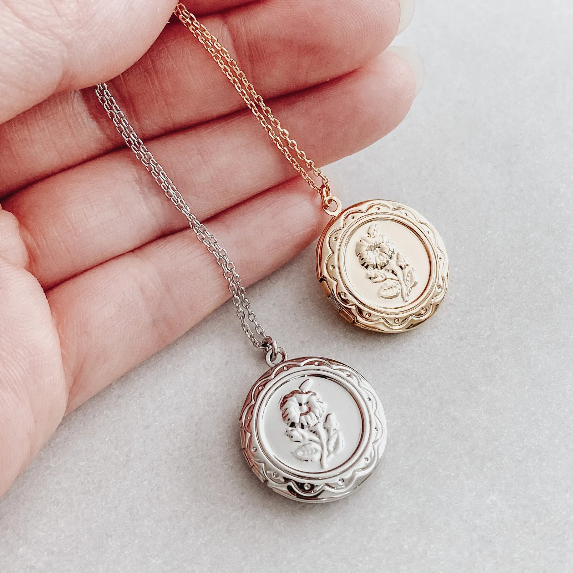 Perfume Locket Necklaces