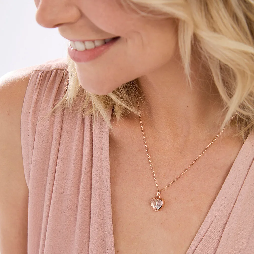 Petite Rose Gold Heart Locket