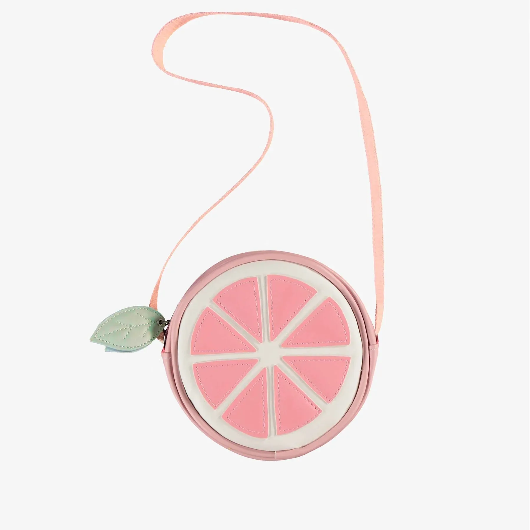 Pink Grapefruit Purse - Faux Leather