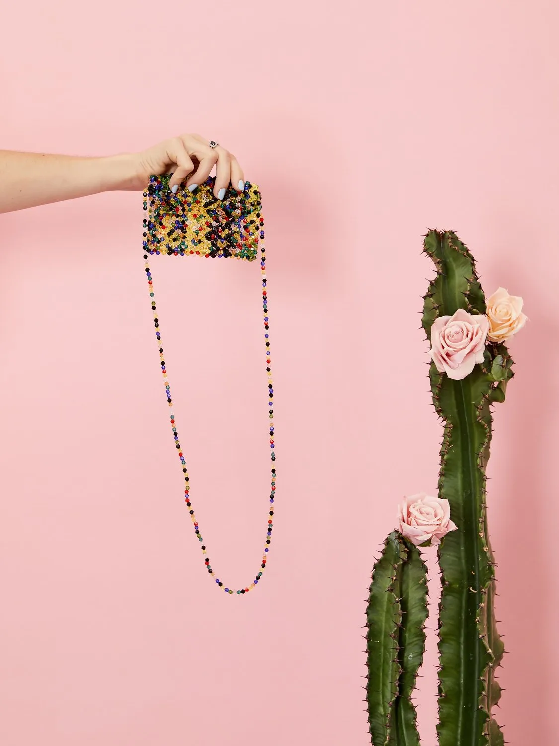Pixel Beaded Purse