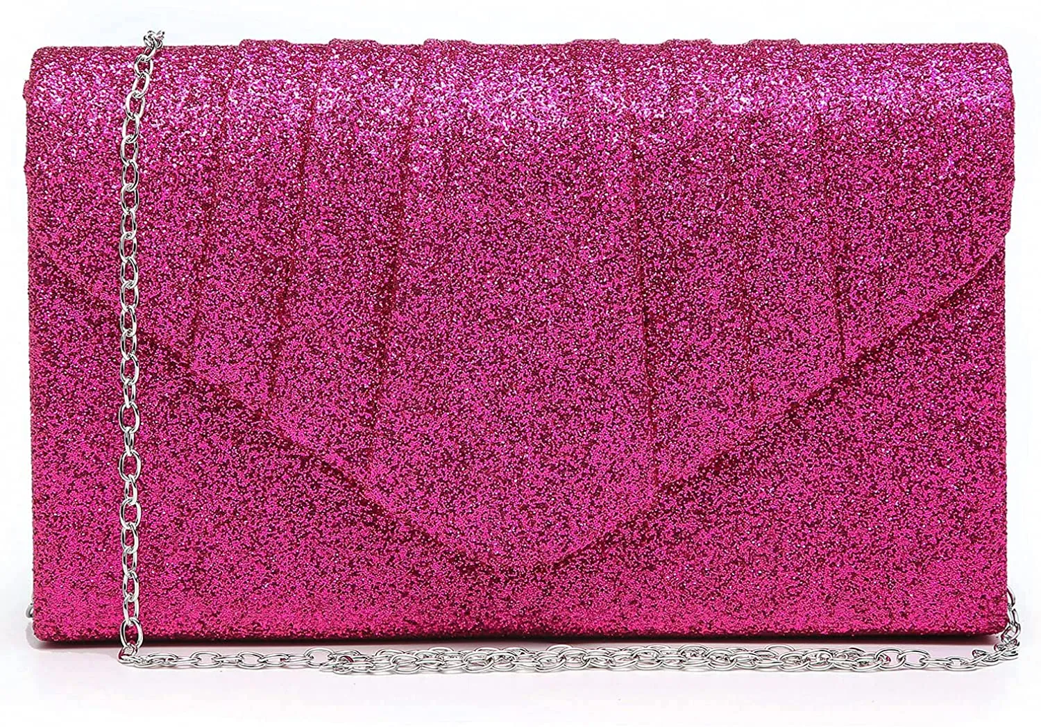 Pleated Red Velvet Envelope Clutch Handbag Bridal Purse