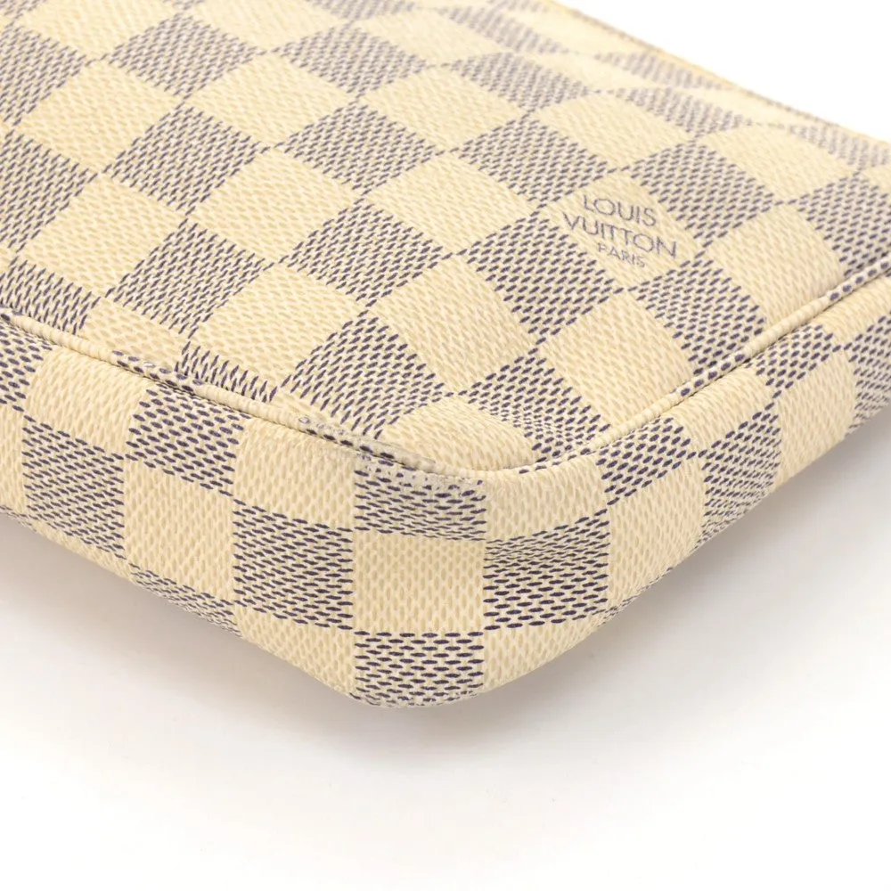 Pochette Accessoires Damier Azur Canvas Bag with Strap