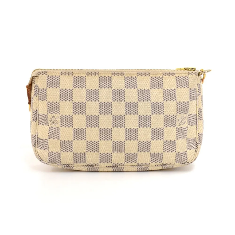 Pochette Accessoires Damier Azur Canvas Bag with Strap