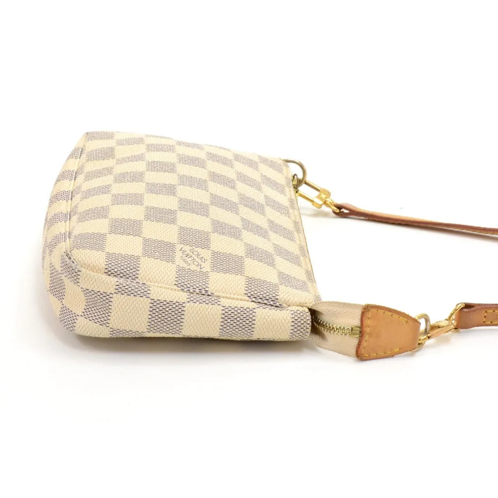Pochette Accessoires Damier Azur Canvas Bag with Strap