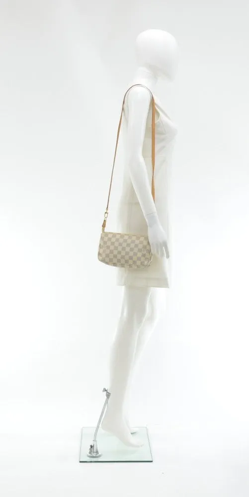 Pochette Accessoires Damier Azur Canvas Bag with Strap