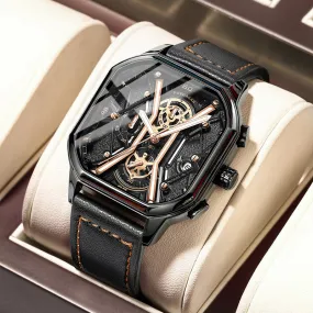 Poedagar Twin Turbo Skeleton Watch