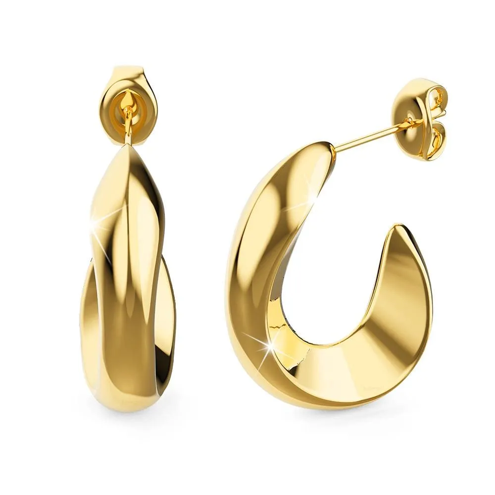Precious Gold Stud Earrings