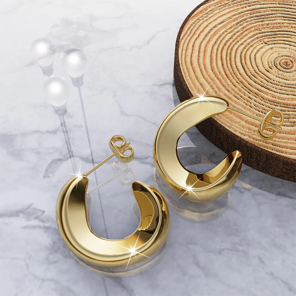 Precious Gold Stud Earrings