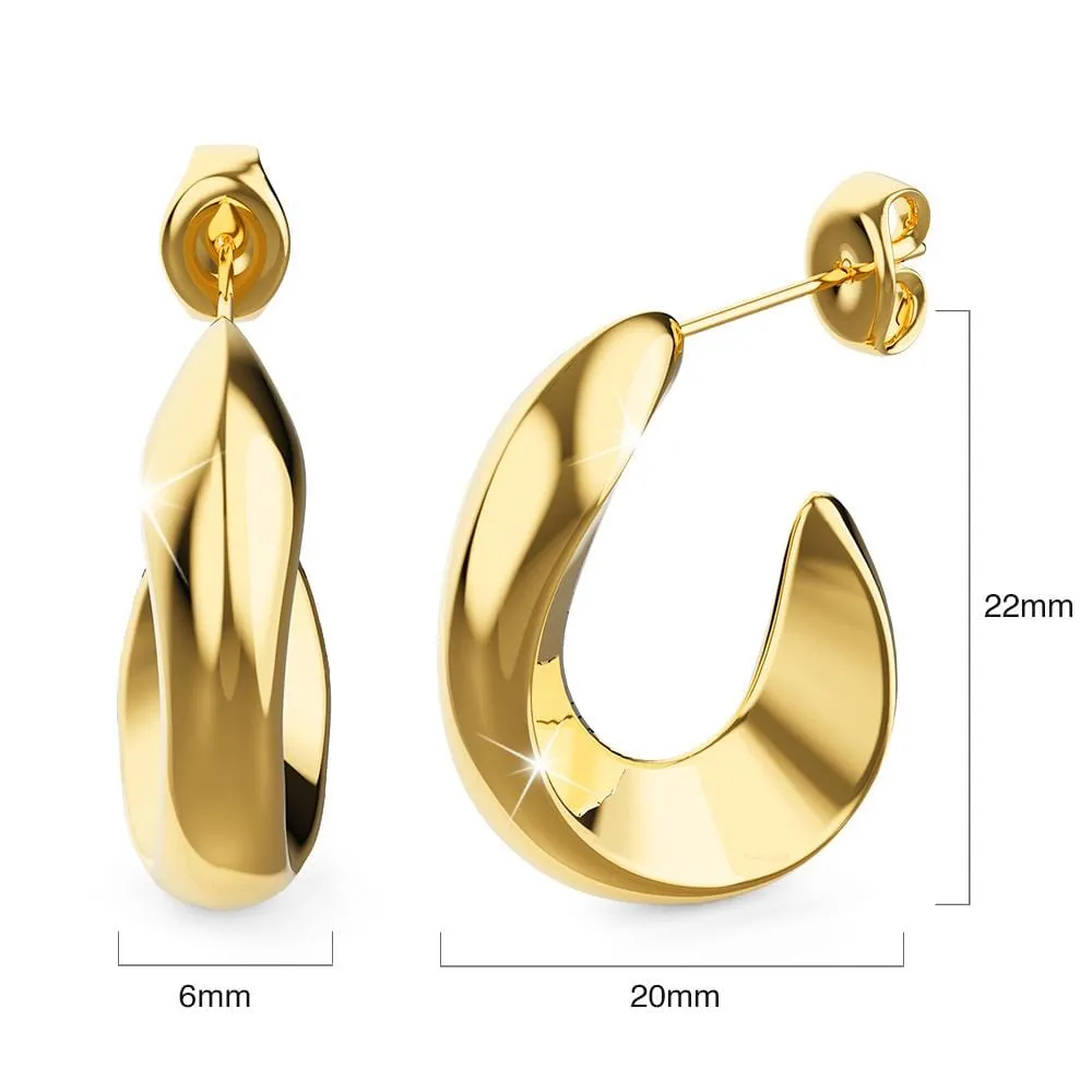 Precious Gold Stud Earrings