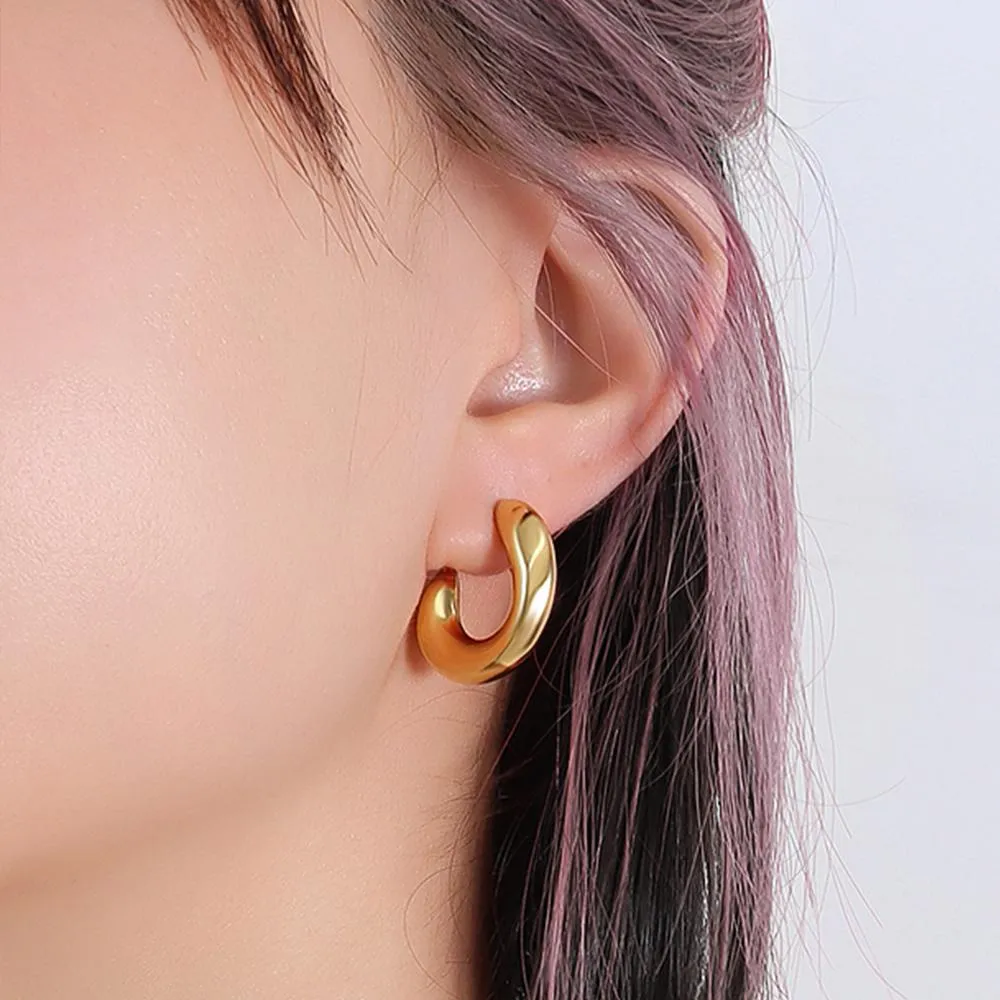 Precious Gold Stud Earrings