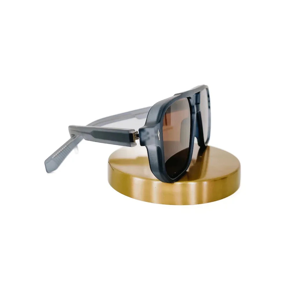 Pretty Simple Maverick Matte Double Bridge Aviator Sunglasses