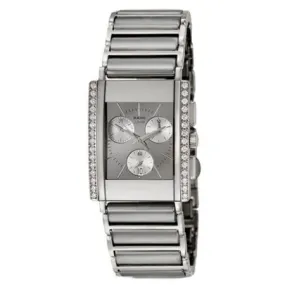 Rado Integral Jubile Chronograph Quartz Diamond Silver Dial Watch R20670102