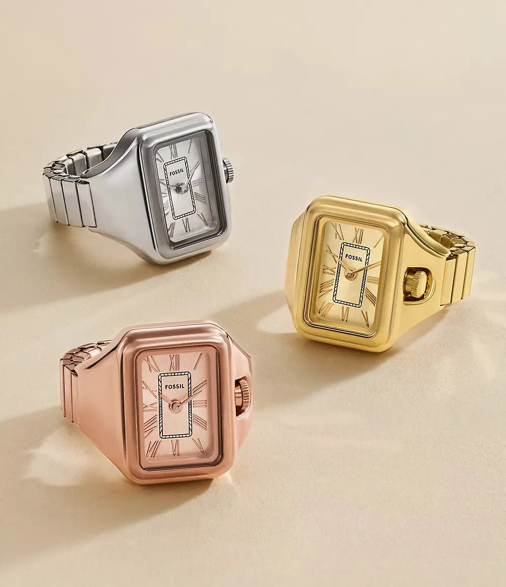 Raquel Watch Ring Two-Hand Stainless Steel - ES5344