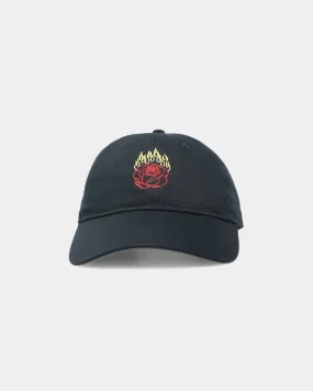 Rats Get Fat Rats Flame Rose Strapback Black