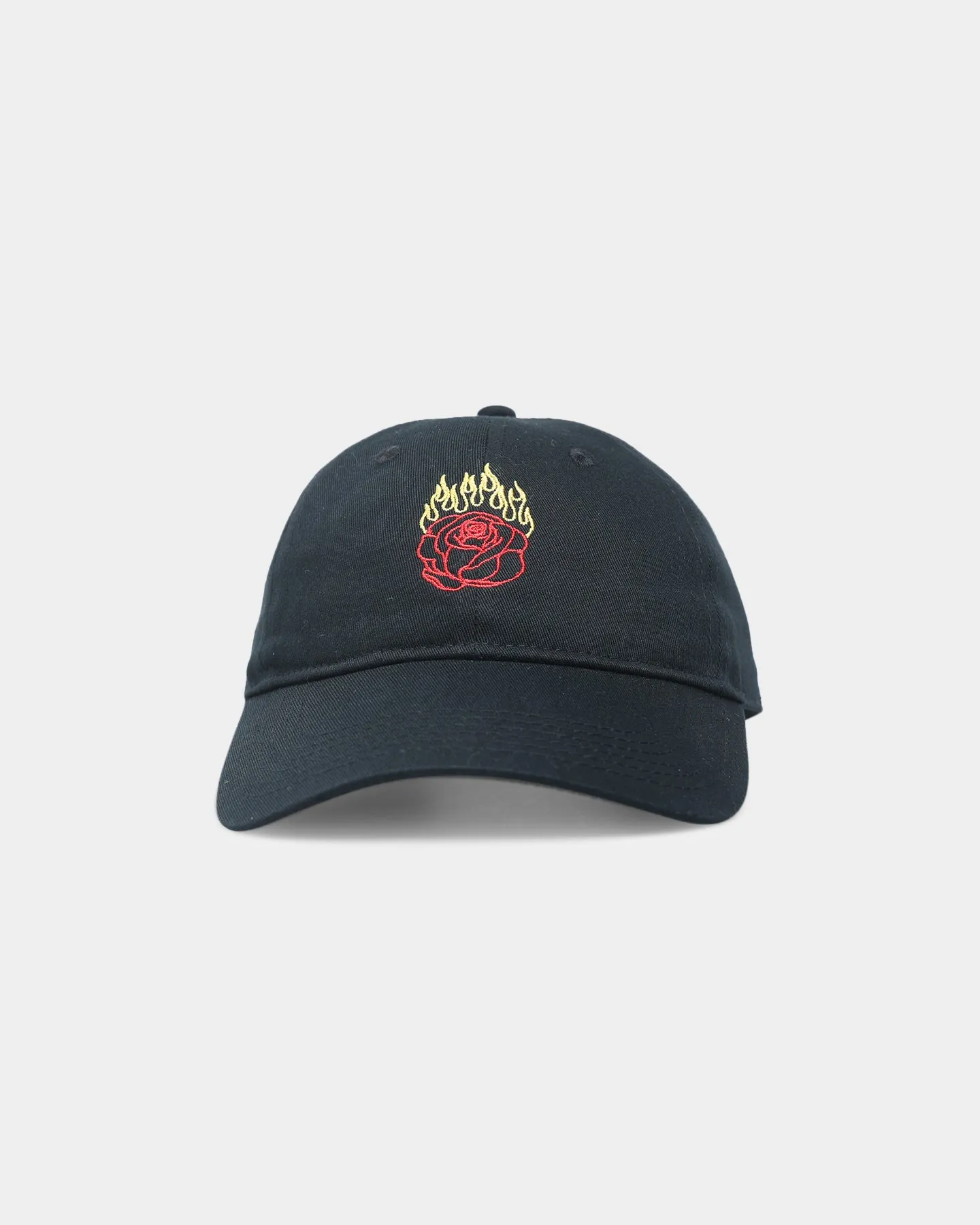 Rats Get Fat Rats Flame Rose Strapback Black