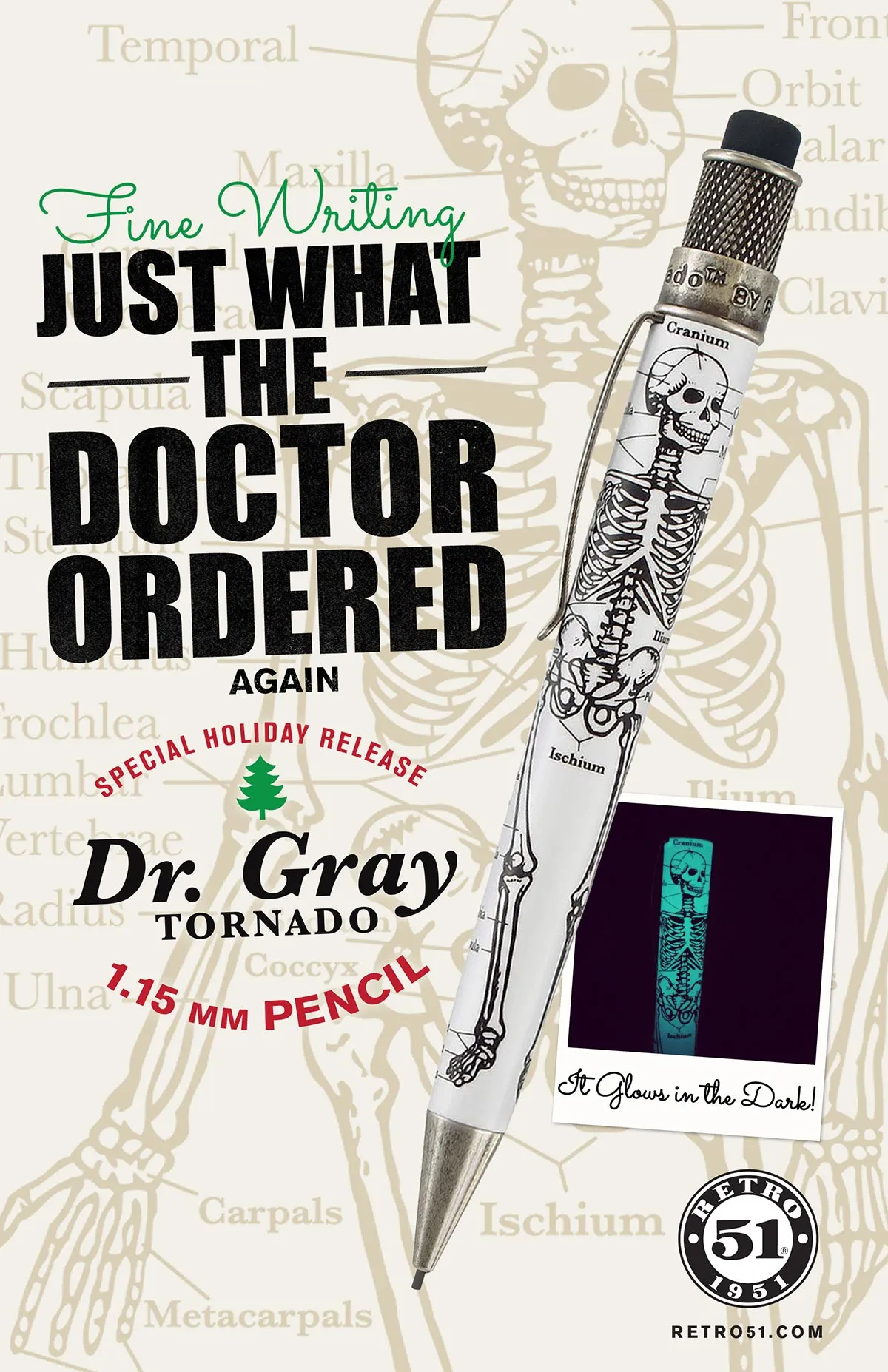 Retro 51 Tornado Mechanical Pencil in Dr. Gray - 1.15 mm