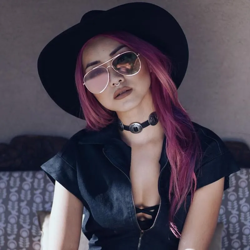 Retro Modern Mirrored Flat Lens Metal Aviator Sunglasses