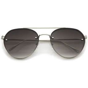 Retro Modern Rimless Aviator Sunglasses A839