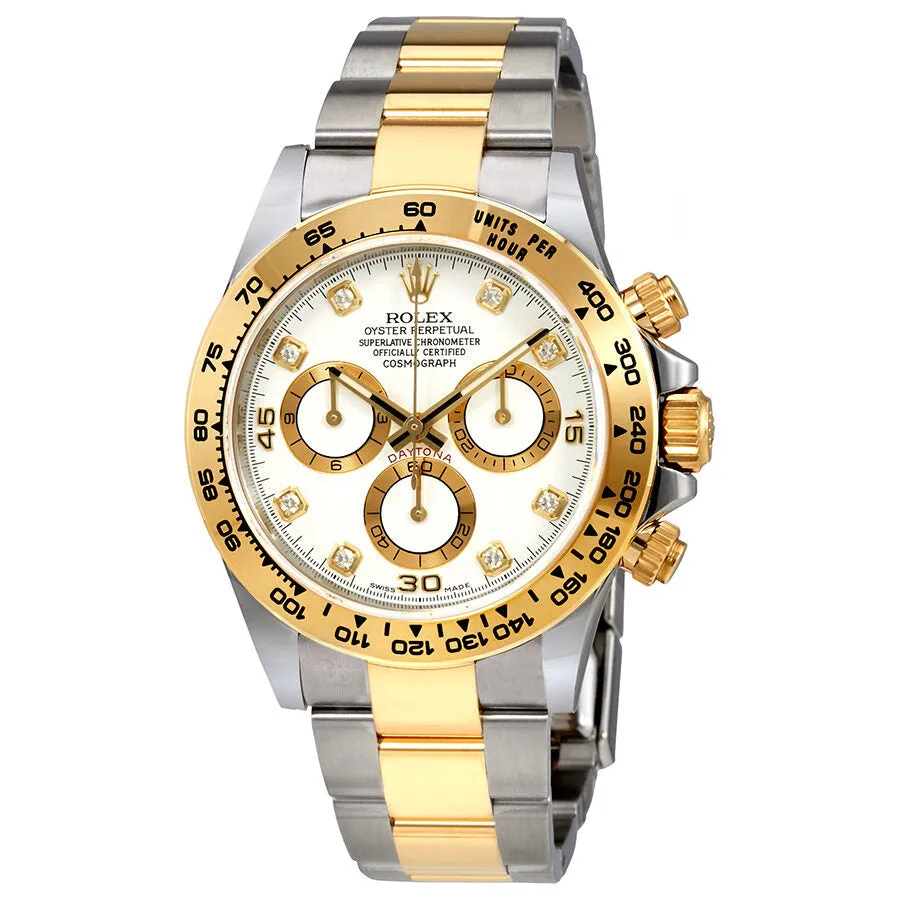 Rolex Oyster Perpetual Cosmograph Daytona White Diamond Dial Ladies Watch 116503WDO