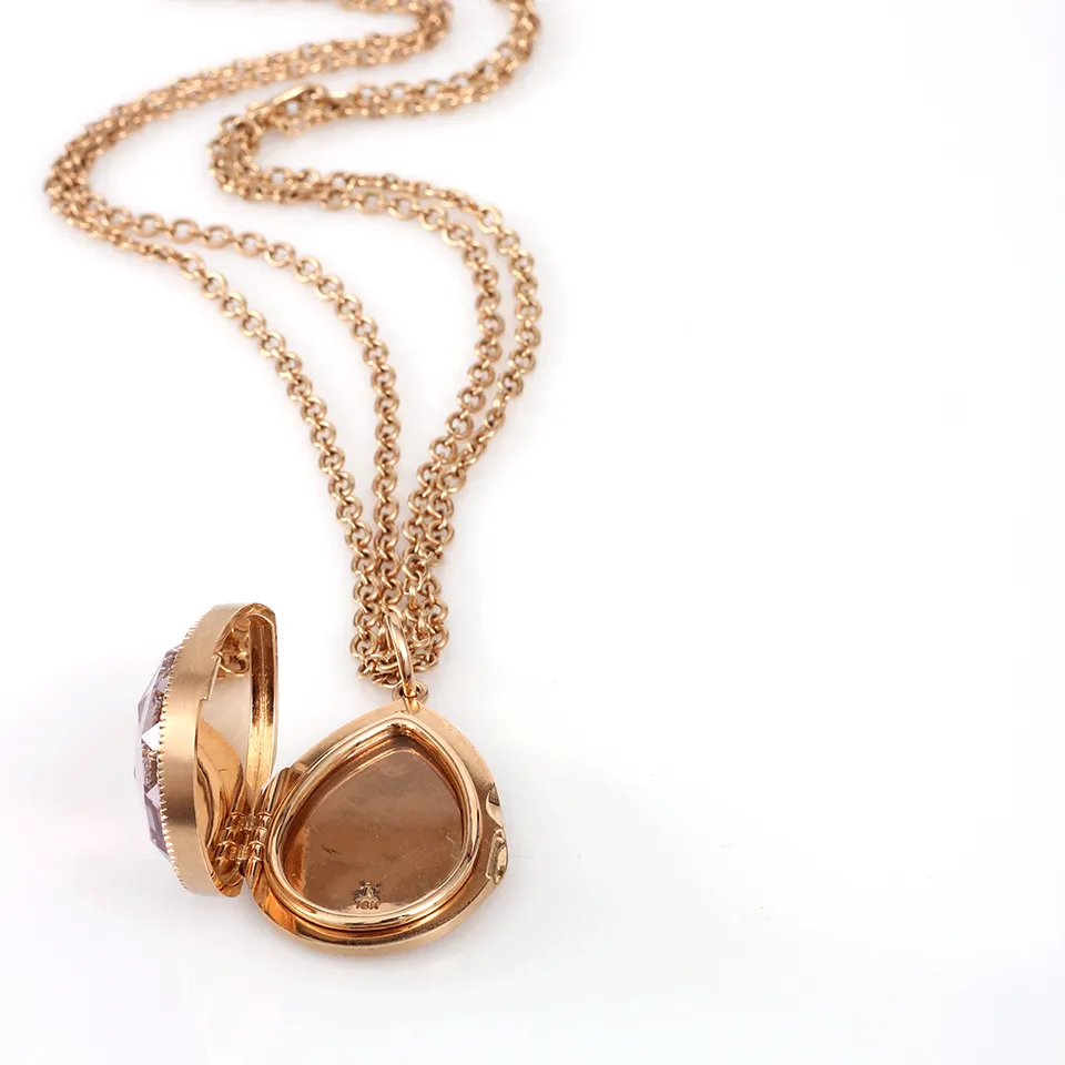 Rose-Cut Rose De France Locket