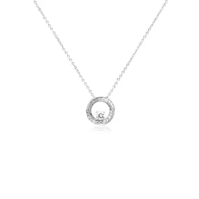 Round Cubic Zirconia Pendant