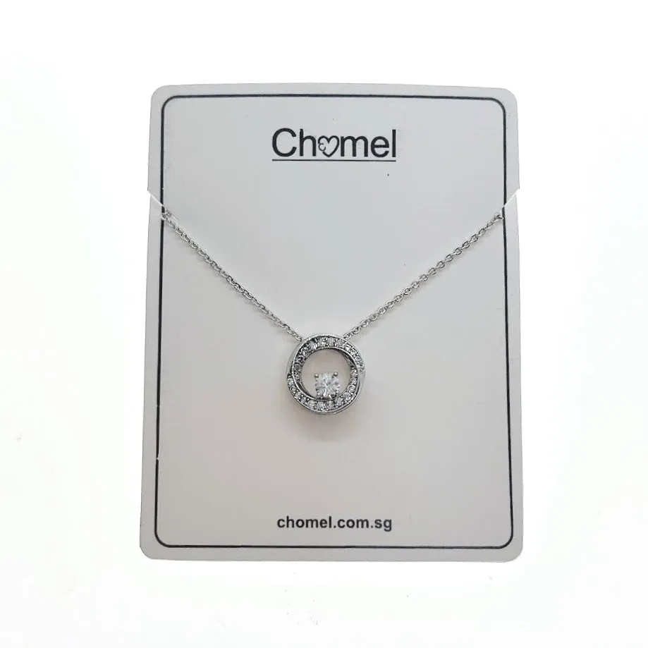 Round Cubic Zirconia Pendant