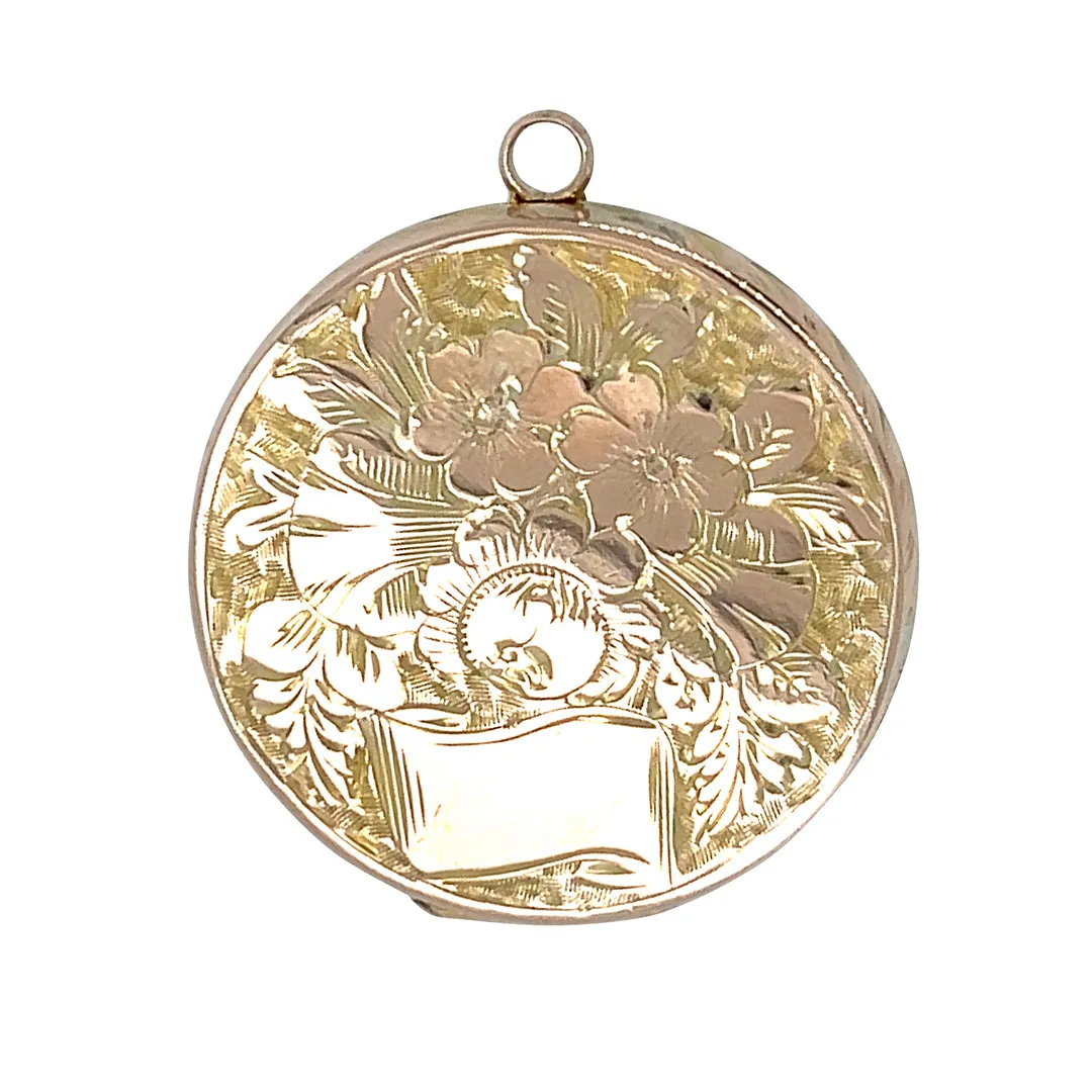 Round Rose Gold Locket