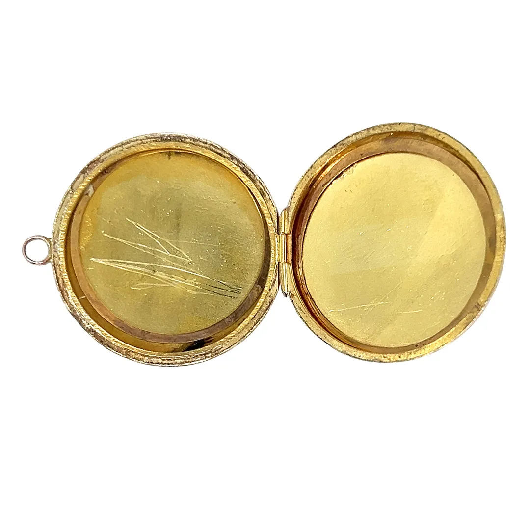 Round Rose Gold Locket