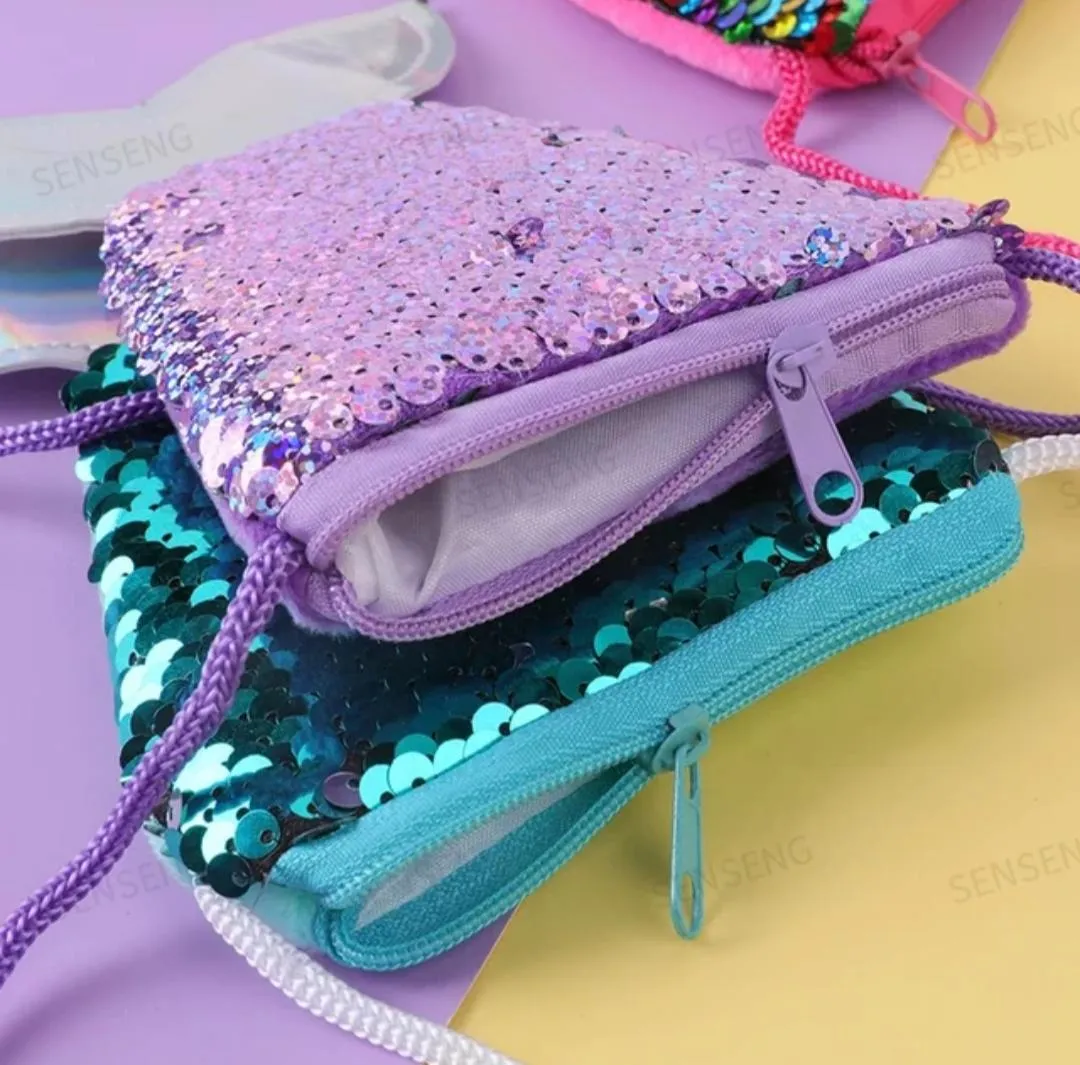 Sequin Mermaid Tail Coin Purse
