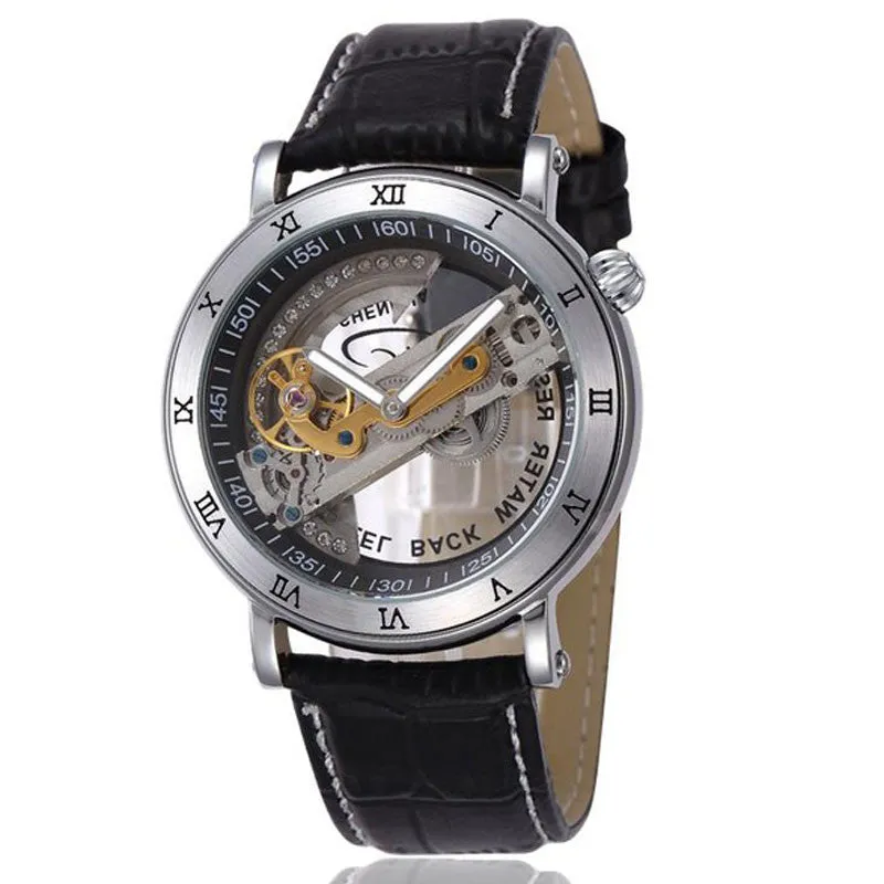 Shenhua Skeleton Bridge Mechanical Men Watch