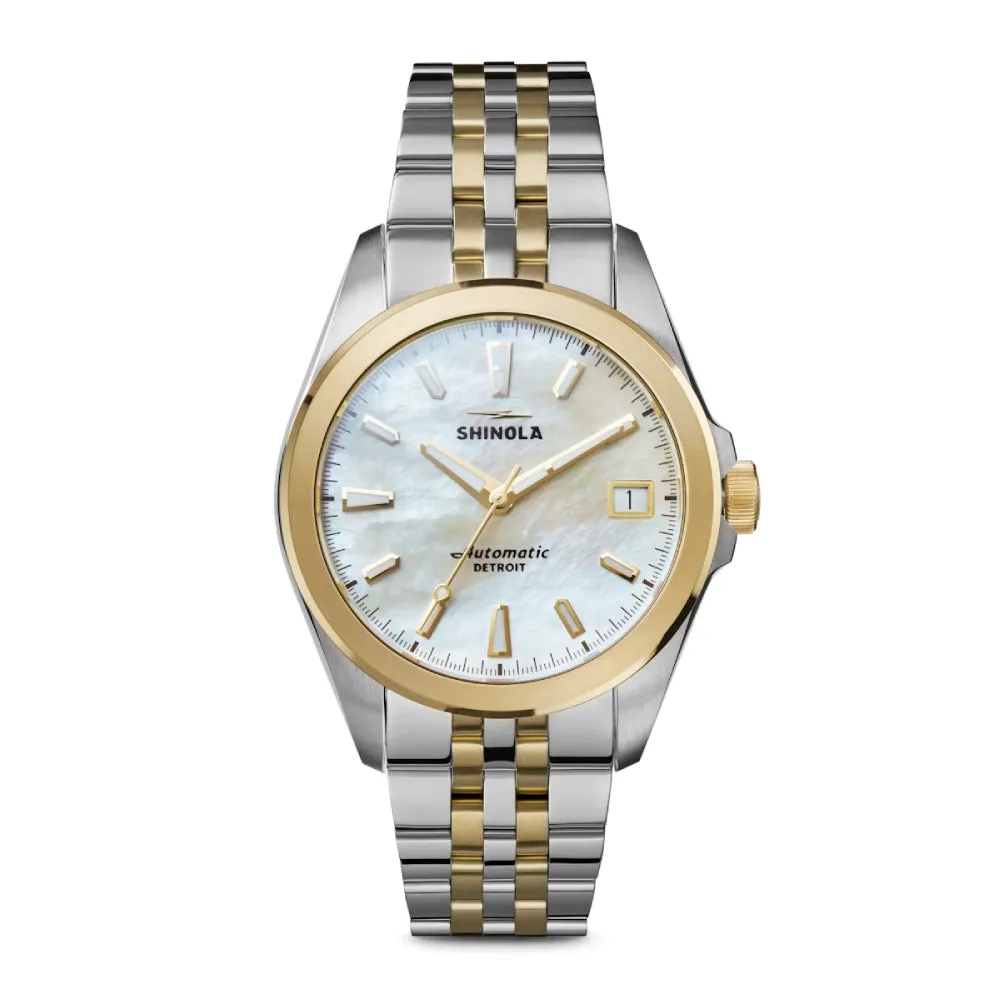 Shinola The Circadian Monster 36mm, White Mother of Pearl Dial