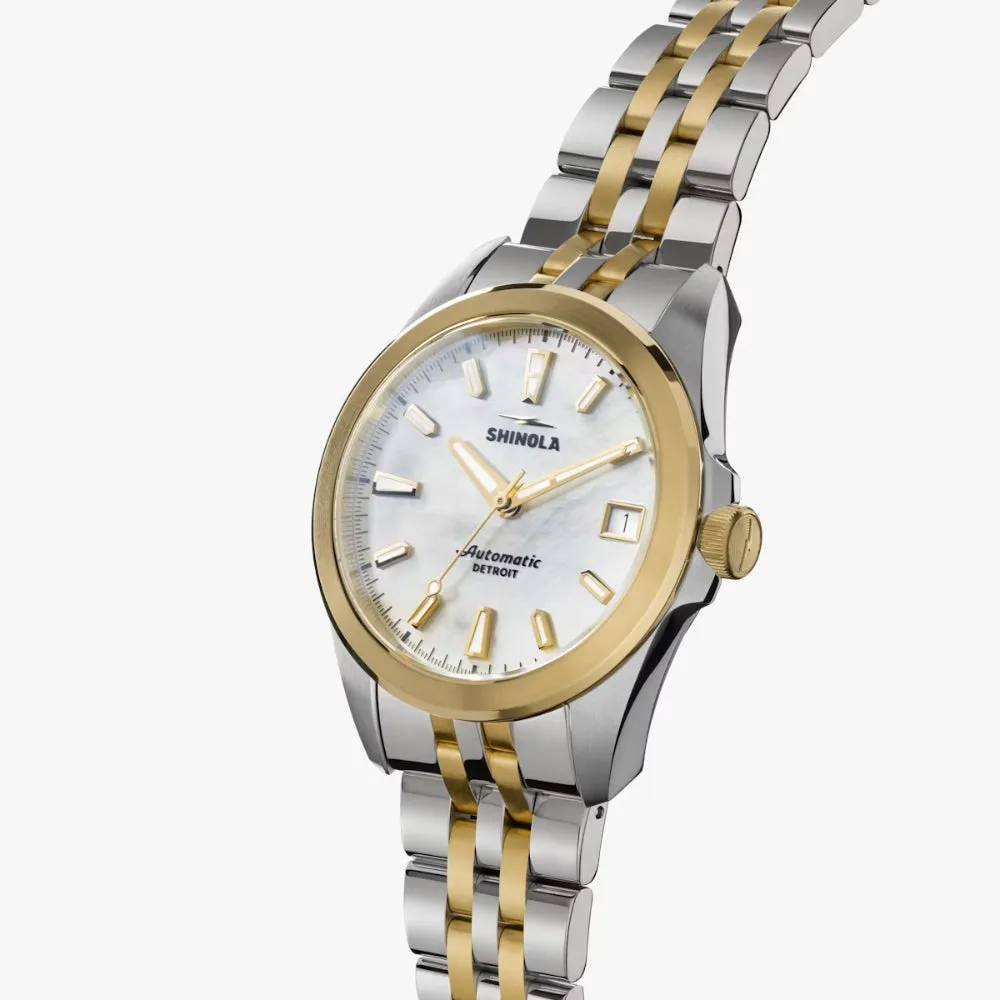 Shinola The Circadian Monster 36mm, White Mother of Pearl Dial
