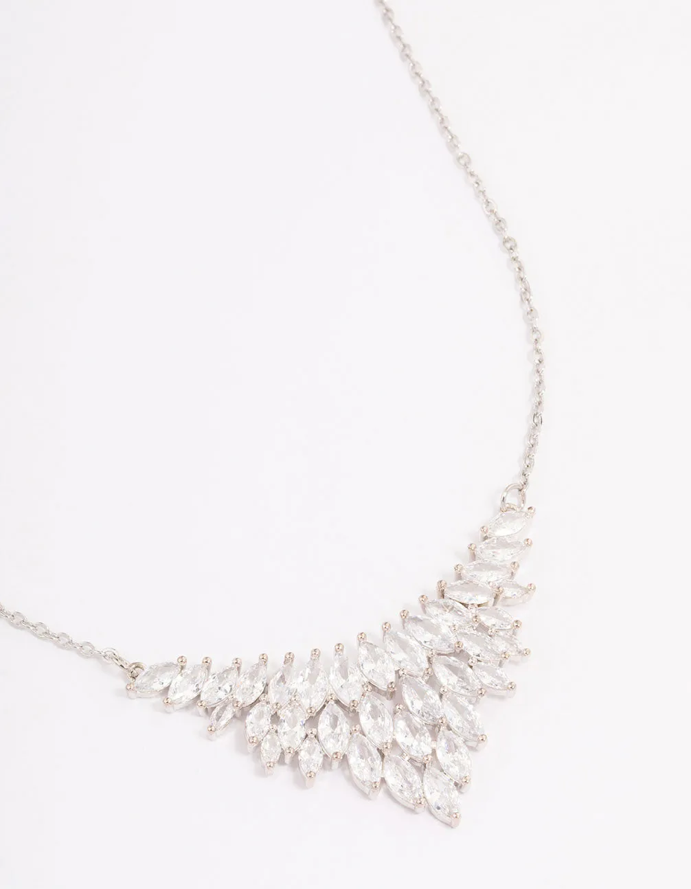 Silver Cubic Zirconia Short Necklace