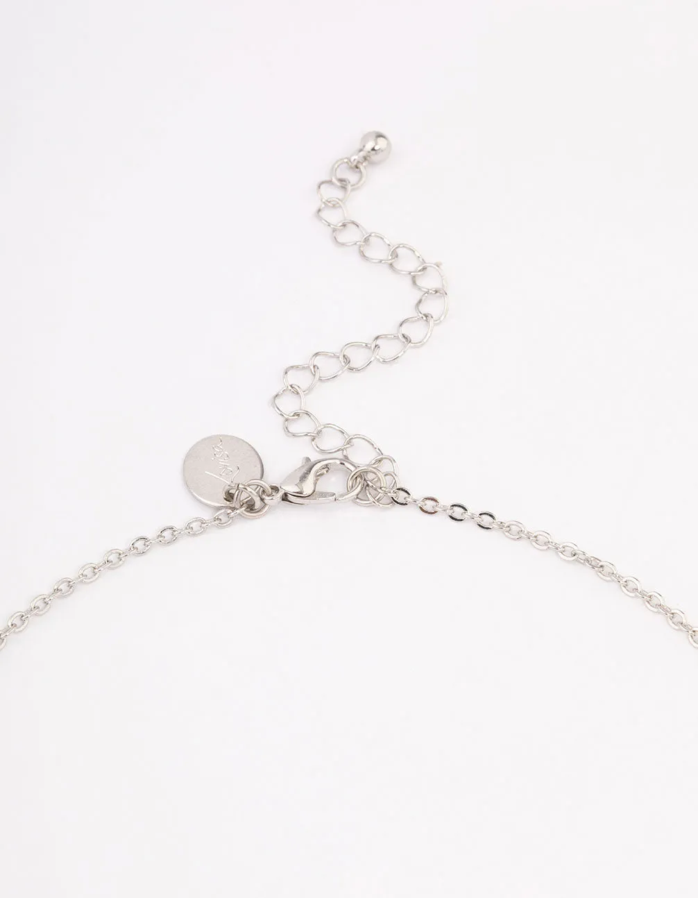 Silver Cubic Zirconia Short Necklace
