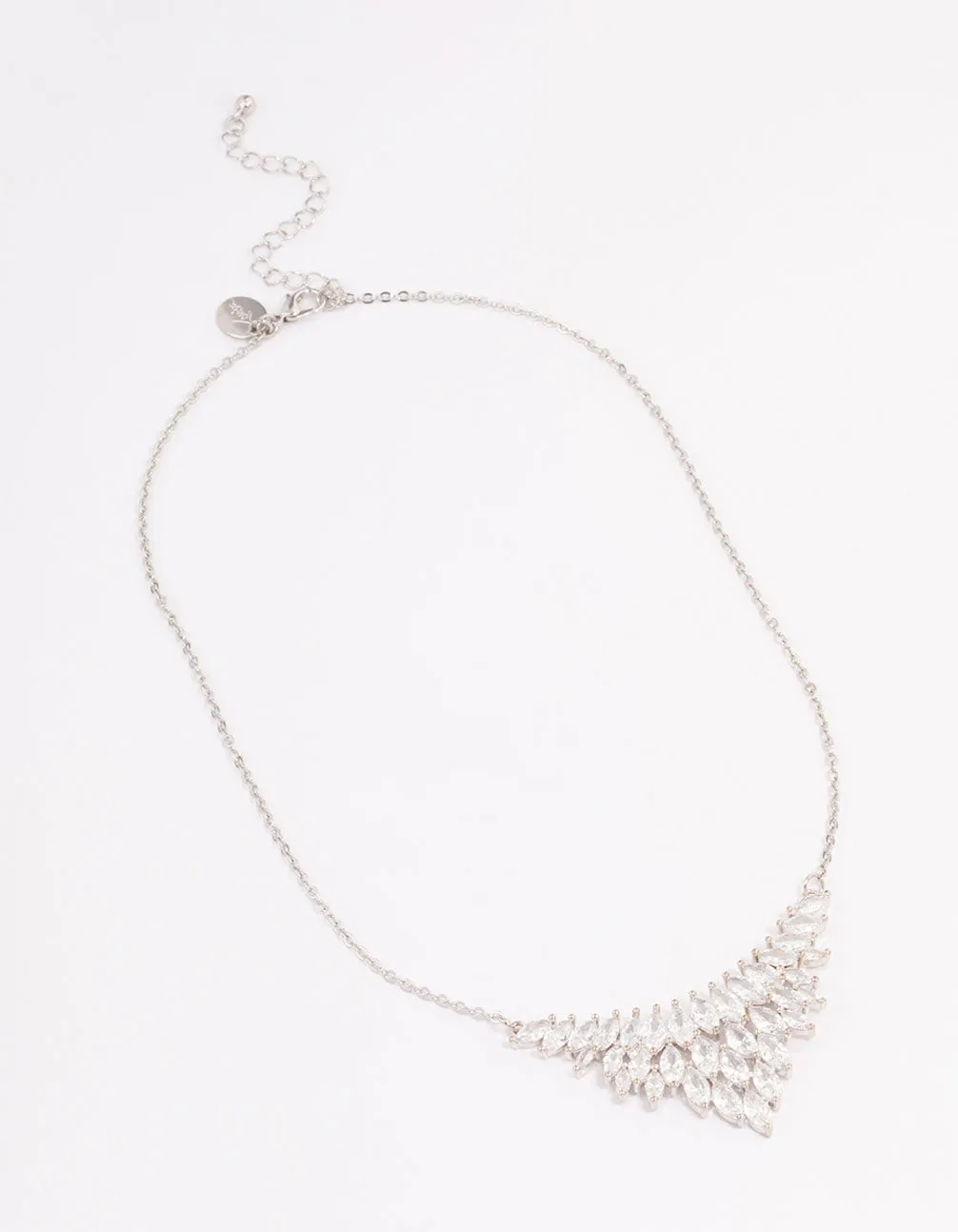 Silver Cubic Zirconia Short Necklace